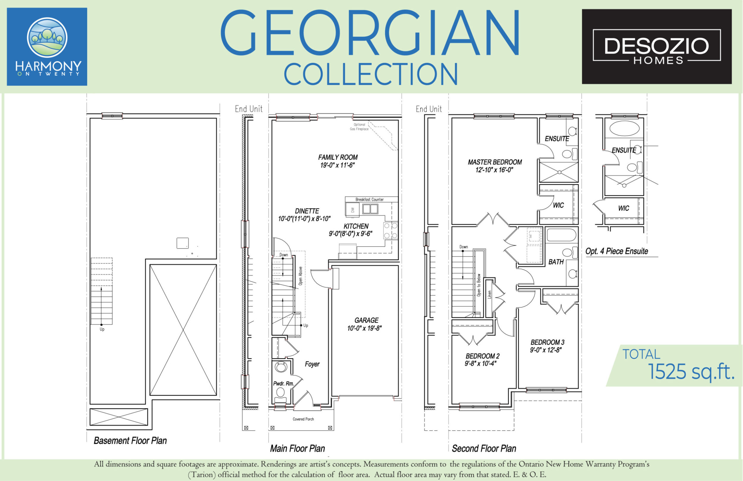 Georgian floor plan rendering